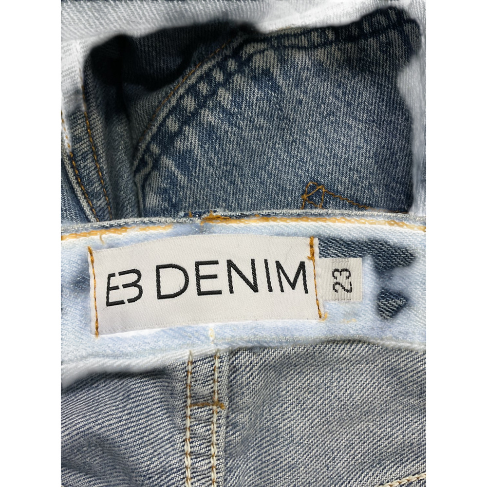 Eb Denim Vintage Medium Wash Unraveled Straight Leg Denim Jeans Size 23 - Picture 4 of 5